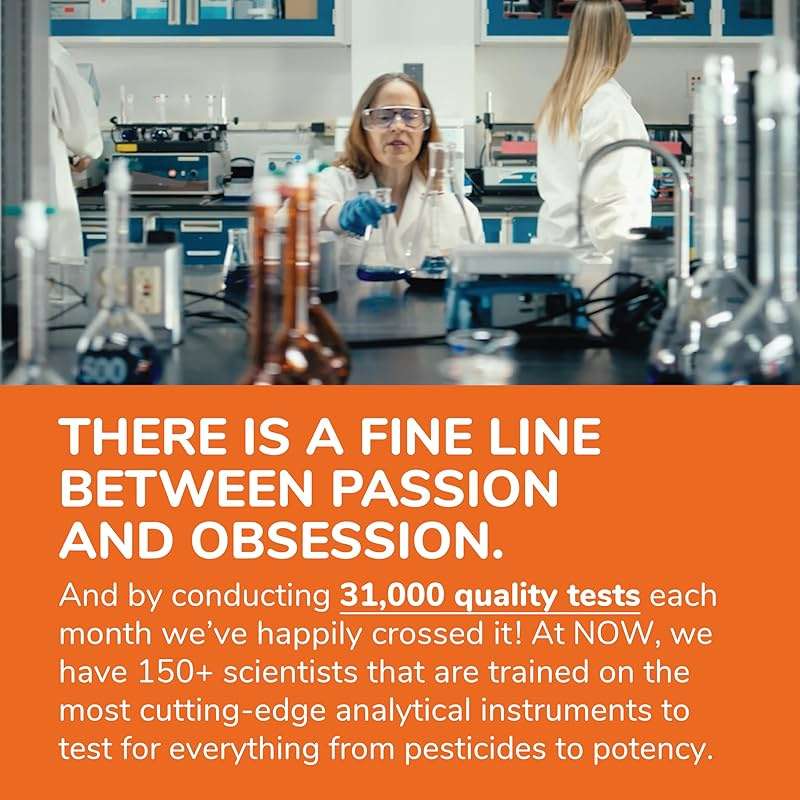 NOW Supplements, Taurine 1,000 mg, Double Strength, Nervous System Health*, 100 Veg Capsules - Image 4