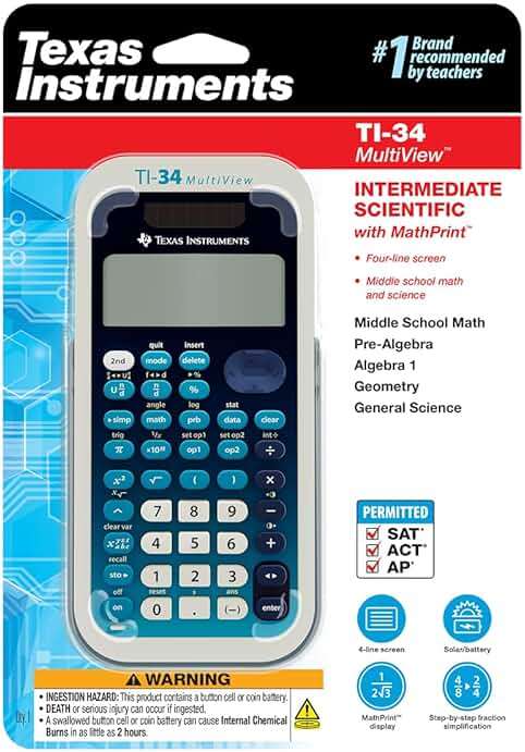 Texas Instruments TI-34 MultiView Scientific Calculator - Image 11