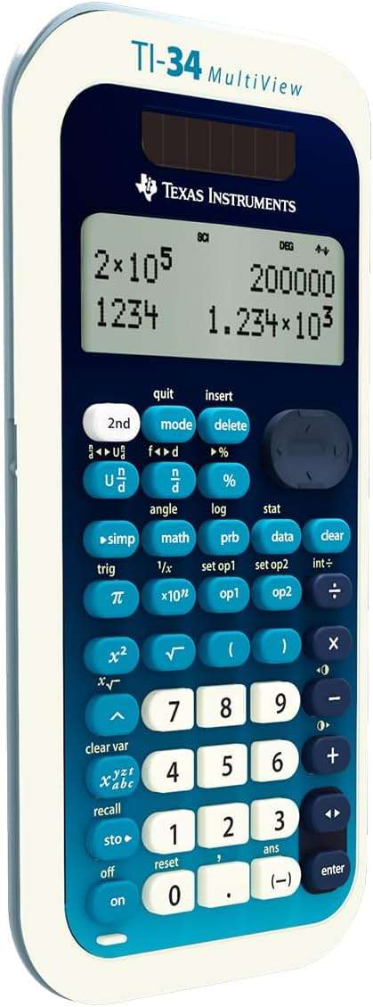 Texas Instruments TI-34 MultiView Scientific Calculator - Image 3