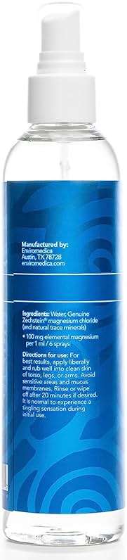 Ancient Minerals Magnesium Oil Spray Bottle of Pure Genuine Zechstein Magnesium Chloride - Topical Magnesium for Skin Application (8oz) - Image 6