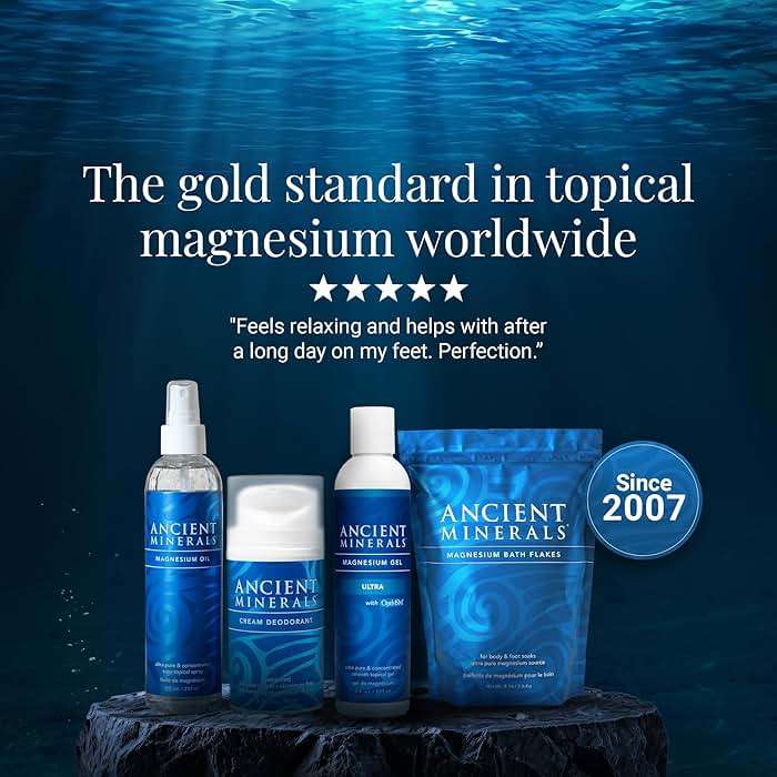 Ancient Minerals Magnesium Oil Spray Bottle of Pure Genuine Zechstein Magnesium Chloride - Topical Magnesium for Skin Application (8oz) - Image 8