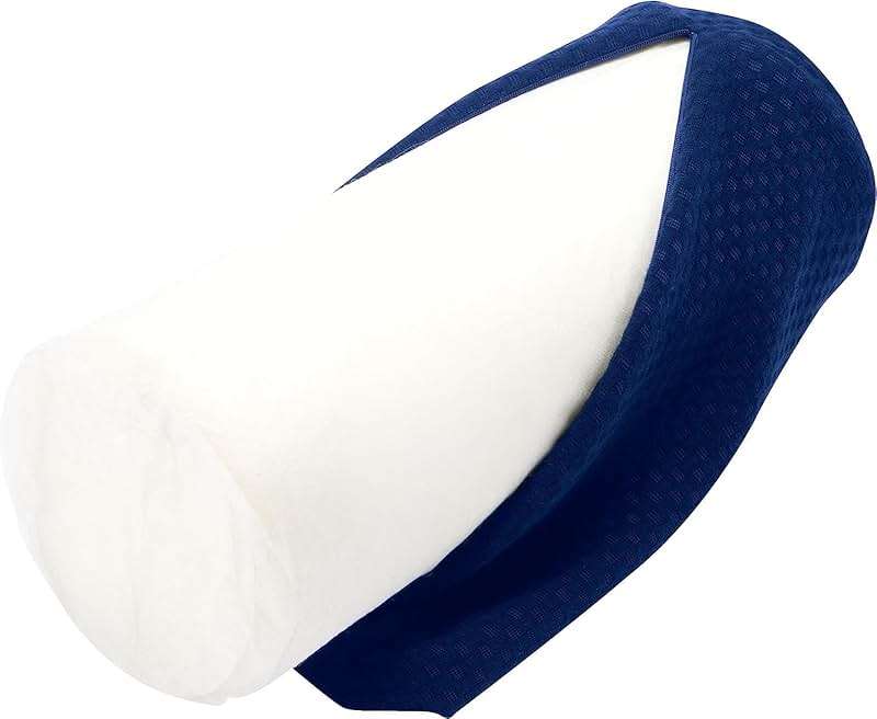 Carex Memory Foam Cervical Neck Pillow, Round - Contoured Design to Support Neck and Shoulders, Relieve Pain and Pressure, Neck Roll Pillow for Sleeping, Neck Pillow, Memory Foam Neck Pillow - Image 5