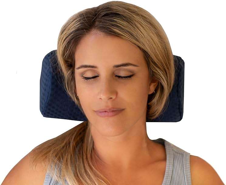 Carex Memory Foam Cervical Neck Pillow, Round - Contoured Design to Support Neck and Shoulders, Relieve Pain and Pressure, Neck Roll Pillow for Sleeping, Neck Pillow, Memory Foam Neck Pillow - Image 7