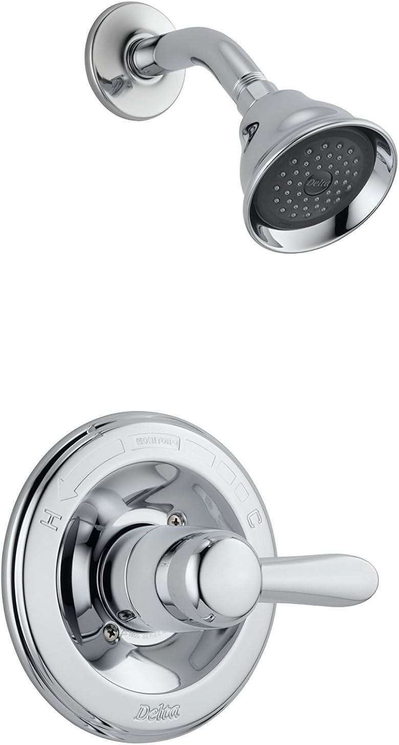 Delta Lahara 14 Series 5-Setting Shower Faucet Set, Chrome Shower Head and Handle Set, Valve Trim Kit, Chrome T14238 (Valve Not Included) - Image 1