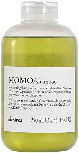 Davines MOMO/Shampoo, Moisturizing Gel Shampoo for Dry or Dehydrated Hair - Deeply Hydrates with Apricots - Gentle Cleanser Restores Softness, Shine & Moisture - Image 1