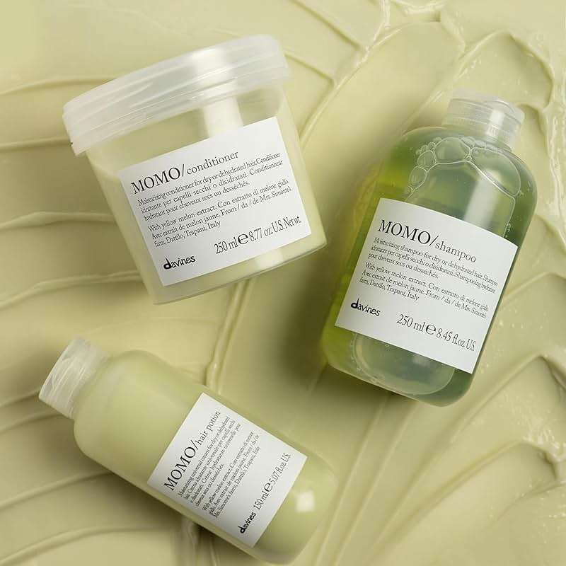 Davines MOMO/Shampoo, Moisturizing Gel Shampoo for Dry or Dehydrated Hair - Deeply Hydrates with Apricots - Gentle Cleanser Restores Softness, Shine & Moisture - Image 5