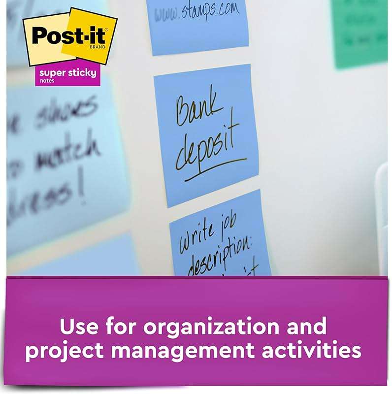 Post-it Super Sticky Pop-up Notes, 3x3 in, 6 Pads, 2X The Sticking Power, Poptimistic, Bright Colors, Recyclable (R330-6SST) - Image 6