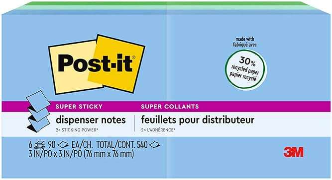 Post-it Super Sticky Pop-up Notes, 3x3 in, 6 Pads, 2X The Sticking Power, Poptimistic, Bright Colors, Recyclable (R330-6SST) - Image 10