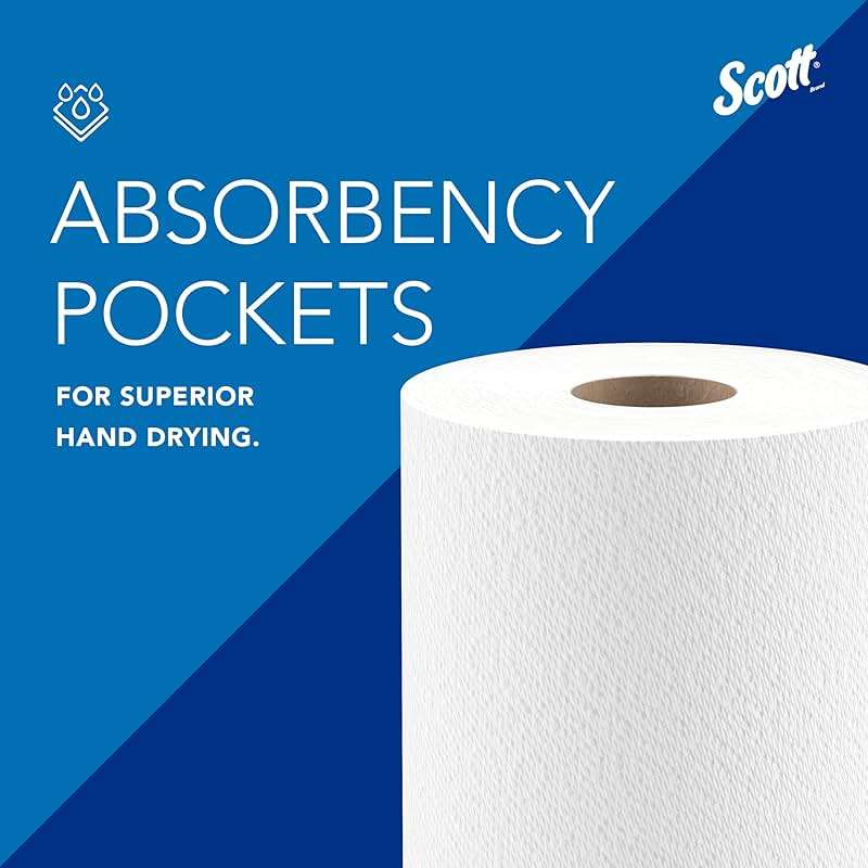 Scott Professional Kitchen Paper Towels, Bulk (41482), Fast-Drying Absorbency Pockets, White, Perforated (128 Sheets/Roll, 20 Rolls/Case, 2,560 Sheet Total) - Image 4