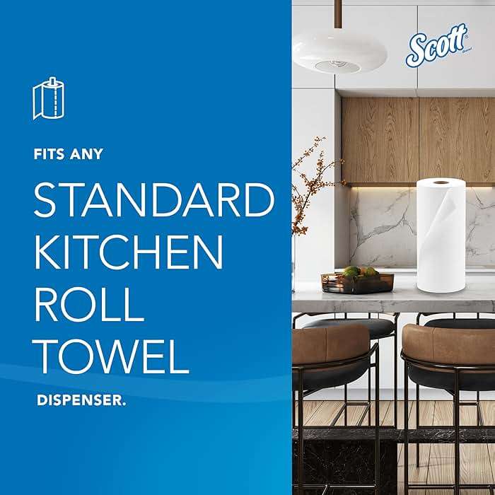 Scott Professional Kitchen Paper Towels, Bulk (41482), Fast-Drying Absorbency Pockets, White, Perforated (128 Sheets/Roll, 20 Rolls/Case, 2,560 Sheet Total) - Image 5