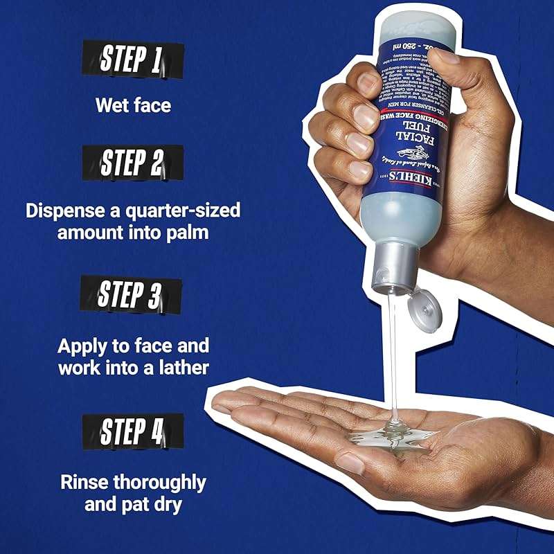 Kiehl's Facial Fuel Face Wash, Refreshing + Invigorating Men's Gel Cleanser, with Caffeine, Vitamin E and Menthol, Non-Drying Formula Moisturizes Skin, Great for Clogged Pores, for All Skin Types - Image 6