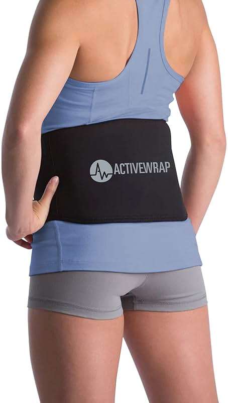 ActiveWrap Lower Back Ice Pack Wrap, Large/X-Large – Hot & Cold Therapy with Reusable UltraFlex Gel Pads – Heat Wrap & Wearable Ice Pack for Back Pain Relief, Sciatica, Tailbone & Lumbar Support - Image 1