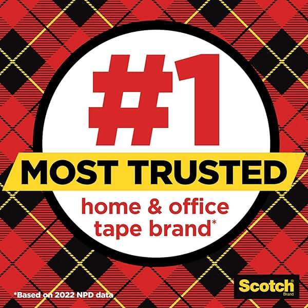 Scotch Transparent Tape, Clear Tape Engineered for Office and Home Use, 1 Inch Core 3/4 in x 1000 in, 3 Boxes - Image 3
