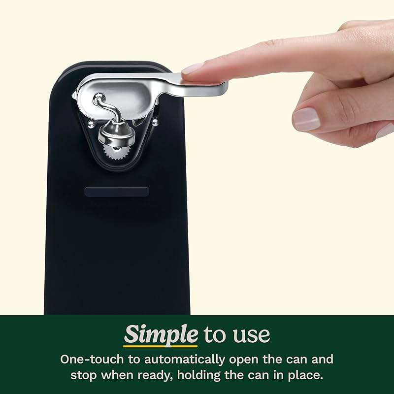 Cuisinart Can Opener with One-Touch Operation, Electric Can Opener for Kitchen Including Magnetic Lid Holder, Automatic Can Opener with Easy Clean Design and Nonslip Base, Black, CCO-50BKN - Image 4