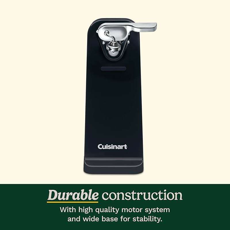 Cuisinart Can Opener with One-Touch Operation, Electric Can Opener for Kitchen Including Magnetic Lid Holder, Automatic Can Opener with Easy Clean Design and Nonslip Base, Black, CCO-50BKN - Image 5