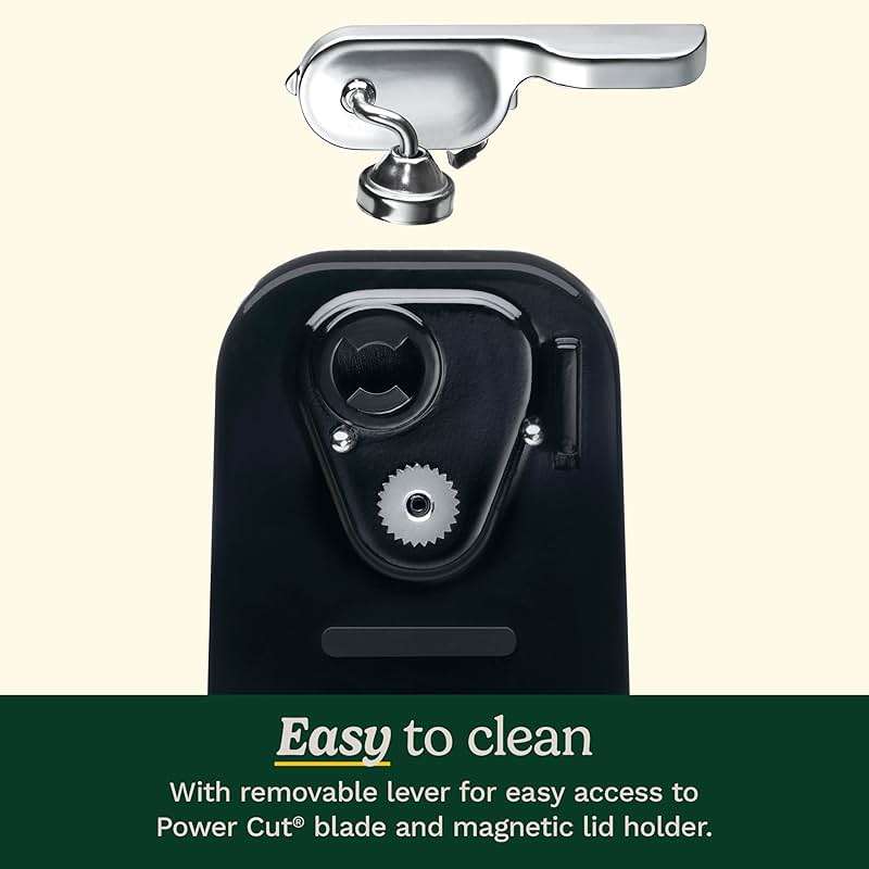 Cuisinart Can Opener with One-Touch Operation, Electric Can Opener for Kitchen Including Magnetic Lid Holder, Automatic Can Opener with Easy Clean Design and Nonslip Base, Black, CCO-50BKN - Image 6