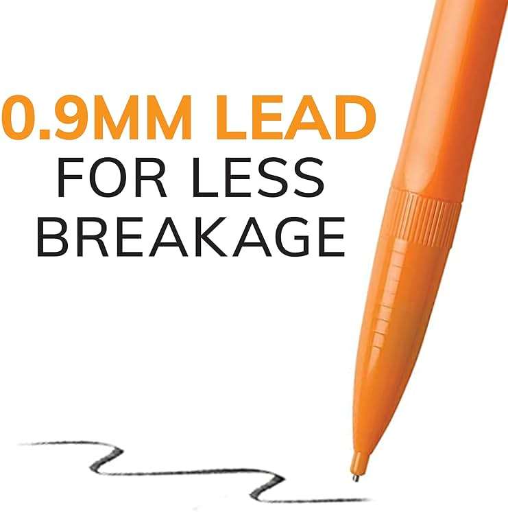 BIC Xtra Strong Mechanical Pencils with Erasers, Thick Point (0.9mm), 24-Count, Mechanical Pencils for School or Office Supplies - Image 4