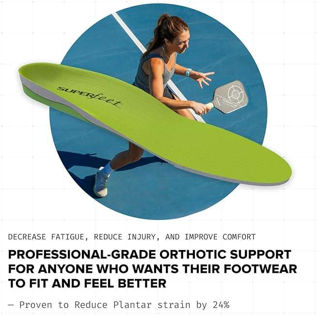 Superfeet All-Purpose Support High Arch Insoles (Green) for Active Lifestyle with High Arch Support - Men 5.5-7 / Women 6.5-8 - Image 5