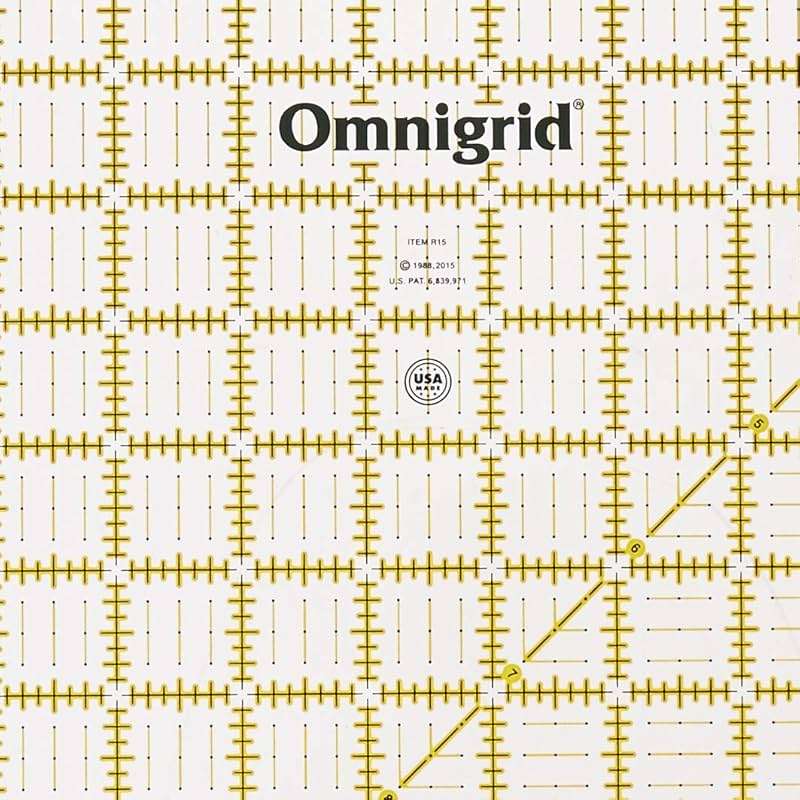 Omnigrid 15" x 15" Square Quilting and Sewing Ruler - Image 2
