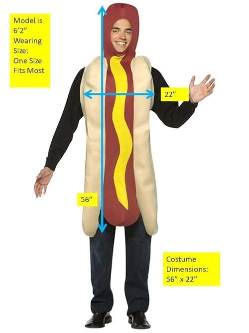 Rasta Imposta Lightweight Hot Dog Costume - Image 5