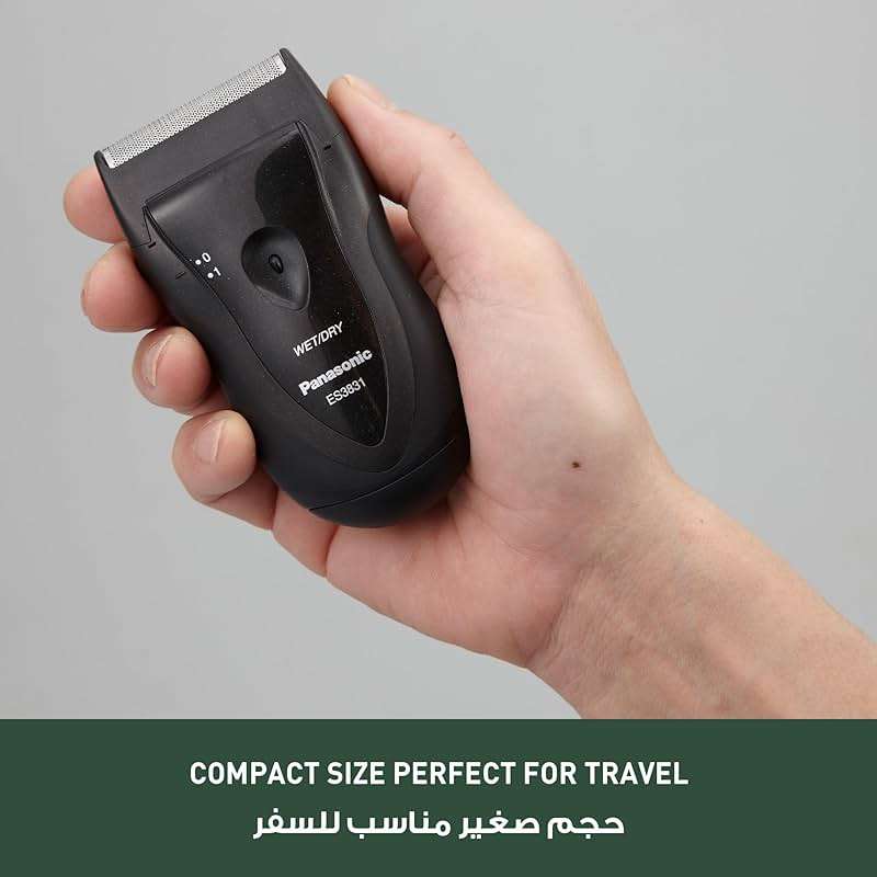 Panasonic Electric Razor for Men, Cordless Wet Dry Lightweight Shaver with Ergonomic Grip, ES3831K, Black - Image 6