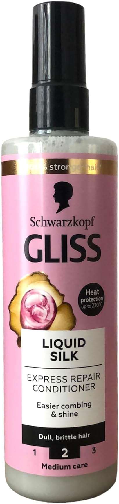 Gliss Kur Liquid Silk Express Repair Conditioner Spray 200ml / 6.7 Fl. Oz. - Image 1