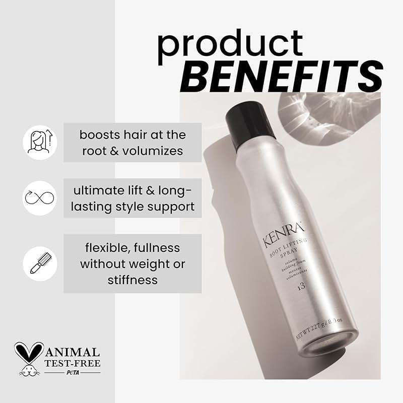 Kenra Root Lifting Spray 13 | Volumizing Foam | Medium Hold | Ultimate Lift & Lasting Style | Boosts Hair At The Root | Provides Flexible Fullness Without Weight or Stiffness | All Hair Types - Image 2
