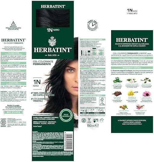 Herbatint Hair Dye 1N Black - Ammonia Free - Image 6