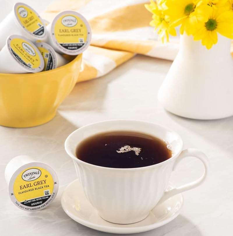 Twinings Decaf Earl Grey K-Cup Pods for Keurig, Decaffeinated Black Tea Flavoured with Citrus and Bergamot, 24 Count (Pack of 2) - Image 5