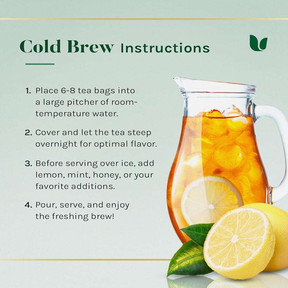 Uncle Lee's Organic Green Tea Bags 4-Pack, 106-Count Super Packs – Bright & Refreshing, Lightly Caffeinated Bulk Tea for Home, Office, Camping - Image 7