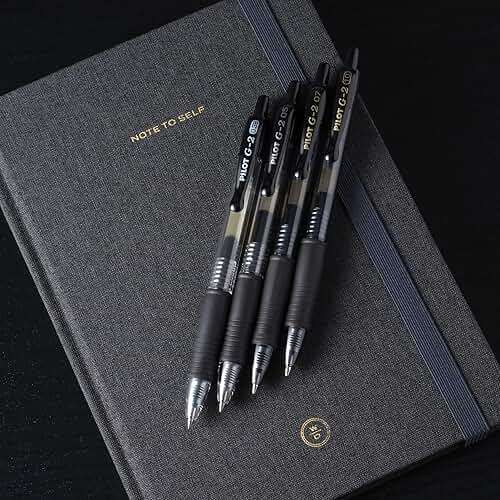 Pilot G2 Premium Refillable & Retractable Rolling Ball Gel Pens, Bold Point, Bold Gel Pens, 1.0mm, Black Ink, 12-Pack - Image 3