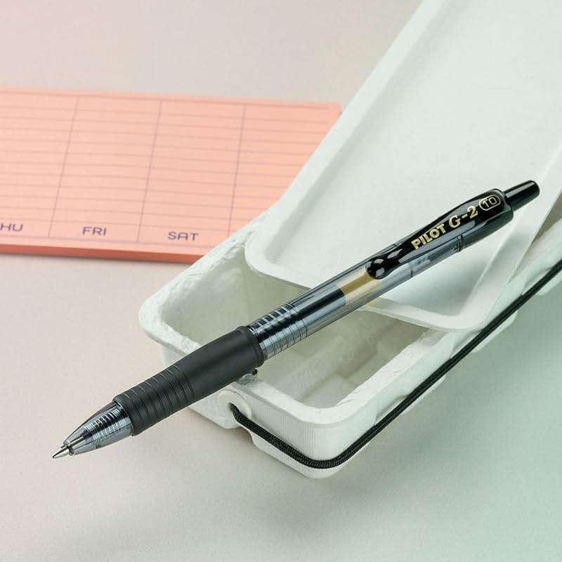 Pilot G2 Premium Refillable & Retractable Rolling Ball Gel Pens, Bold Point, Bold Gel Pens, 1.0mm, Black Ink, 12-Pack - Image 9
