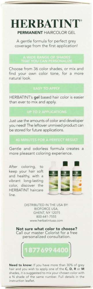 Herbatint Permanent Herbal Haircolour Gel with Aloe Vera, Ash Blonde 7C, 4.56-Ounces (Pack of 2) - Image 2