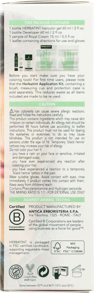 Herbatint Permanent Herbal Haircolour Gel with Aloe Vera, Ash Blonde 7C, 4.56-Ounces (Pack of 2) - Image 4