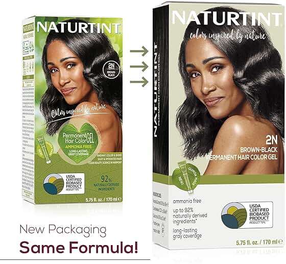 Naturtint 2N Brown Black Permanent Hair Color (Pack of 1), Ammonia Free, Vegan, Cruelty Free, up to 100% Gray Coverage, Long Lasting Results (Packaging may vary) - Image 2