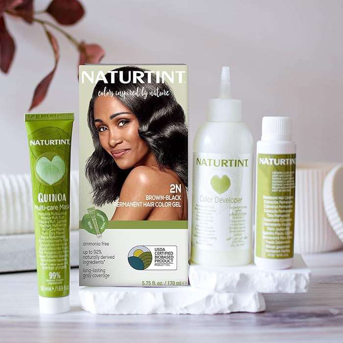 Naturtint 2N Brown Black Permanent Hair Color (Pack of 1), Ammonia Free, Vegan, Cruelty Free, up to 100% Gray Coverage, Long Lasting Results (Packaging may vary) - Image 6