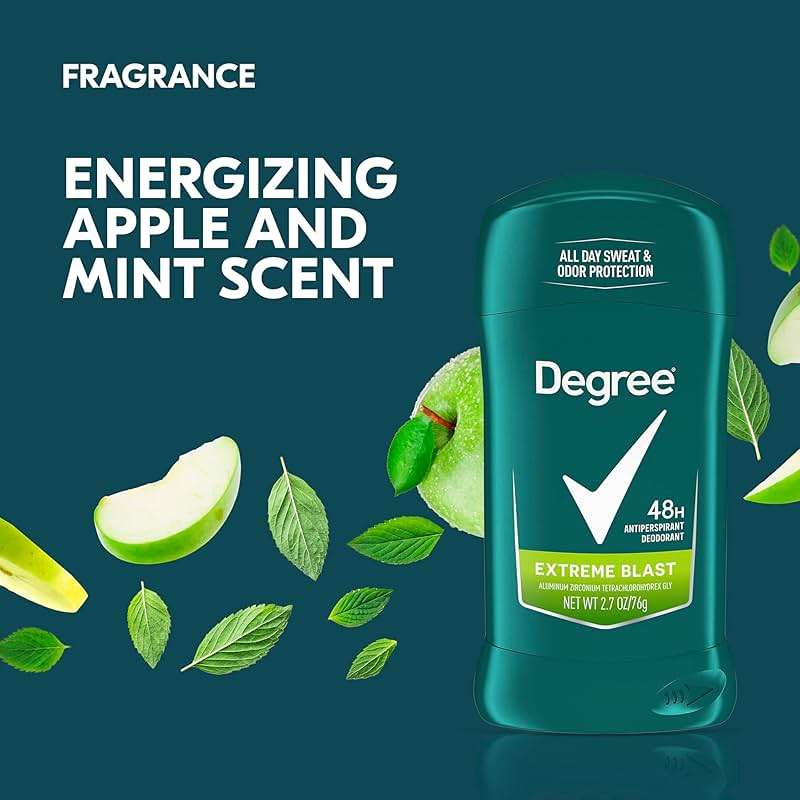 Degree Men Original Protection Antiperspirant Deodorant 48-Hour Sweat and Odor Protection Extreme Blast Antiperspirant For Men 2.7 oz, Pack of 6 - Image 5