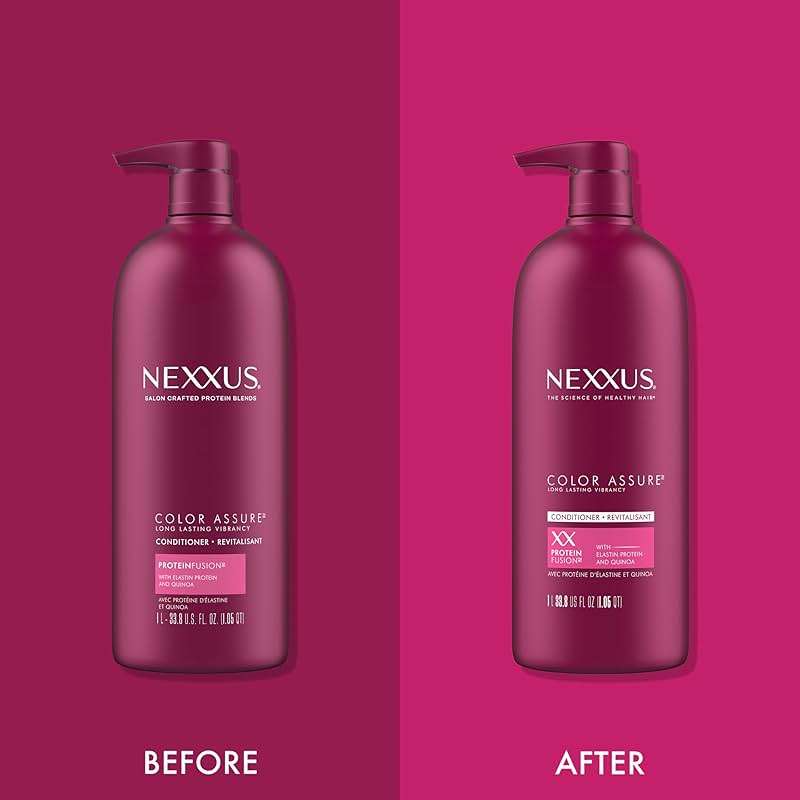 Nexxus Color Assure Conditioner for Vibrancy for Color Treated Hair Powered by Chromabond Sealer with Citric Acid 33.8 oz - Image 5