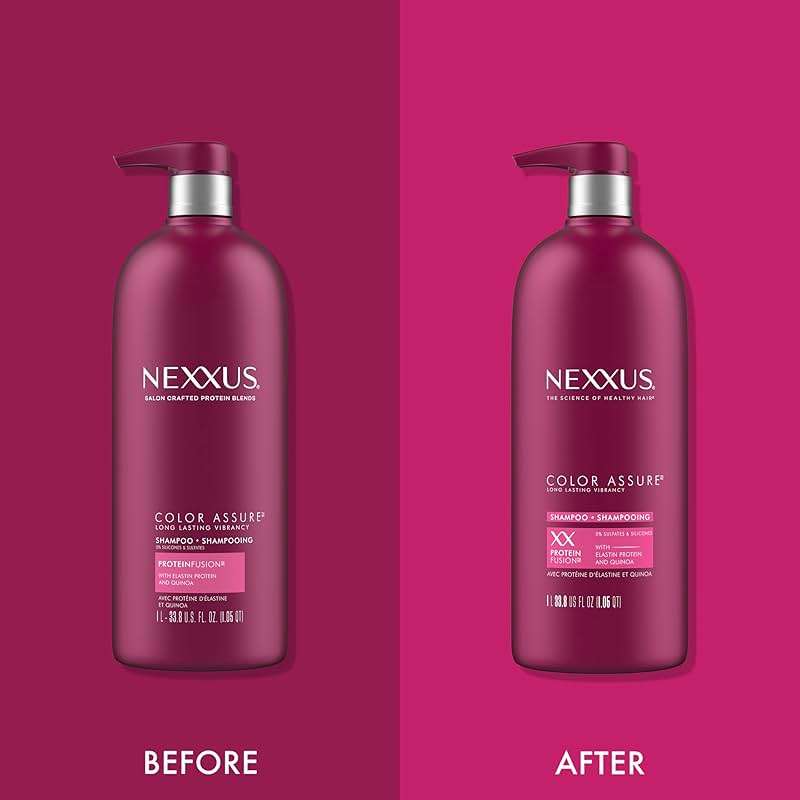 Nexxus Color Assure Shampoo for Vibrancy for Color Treated Hair Powered by Chromabond Sealer with Citric Acid 33.8 - Image 4