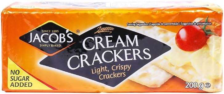 Jacob's Cream Crackers. 200g Pack (Pack of 6) - Image 1