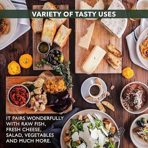 Frantoi Extra Virgin Olive Oil, 33.8 fl oz (1 Liter) – Award-Winning Sicilian EVOO Made from Biancolilla, Nocellara del Belice & Cerasuola Olives – Cold-Pressed within 24 Hours for Fresh, Fruity Flavor [Pack of 2] - Image 4