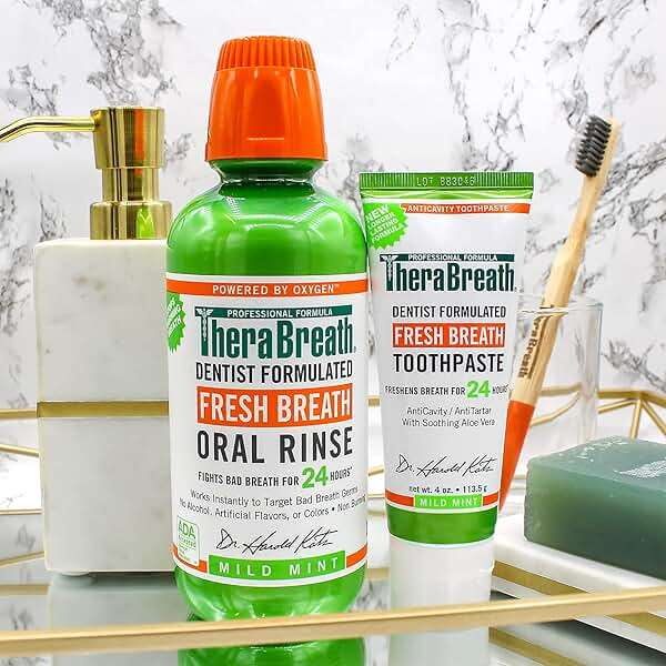 TheraBreath Fresh Breath Dentist Formulated 12-Hour Toothpaste, Mild Mint, 4 Ounce (Pack of 2), Packaging may vary - Image 4