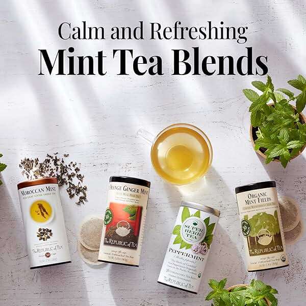 The Republic of Tea - Orange Ginger Mint Herbal Tea, 36 Tea Bag, Tin | Caffeine-free - Image 6