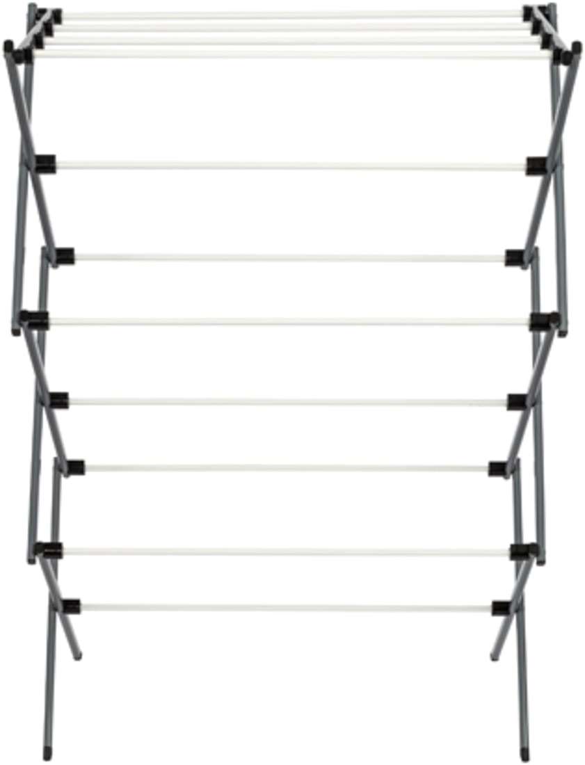 Honey-Can-Do Deluxe Metal Collapsible Clothes Drying Rack, 50 lbs, 29" x 14.2" x 42.1", White & Grey - Image 7
