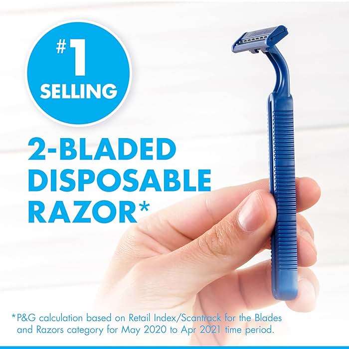 Gillette Sensor2 Men's Disposable Razor, 12 Count (Pack of 3), Blue - Image 5