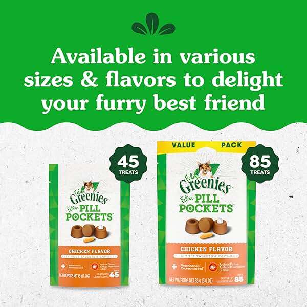 Greenies Feline Pill Pockets for Cats Natural Soft Cat Treats, Chicken Flavor, 1.6 oz. Pouch (45 Treats) - Image 14