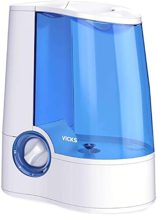 Vicks Warm Mist Humidifier Filter-Free 1-Gal Tank, Auto Shut-Off, Night Light, VapoPad and VapoSteam Compatible - Image 8
