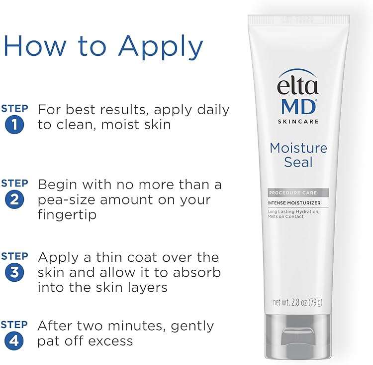 EltaMD Moisture Seal Intense Moisturizer with Petrolatum, Hydrating Occlusive Moisturizer for Dry and Sensitive Skin, 2.8 oz Tube - Image 5