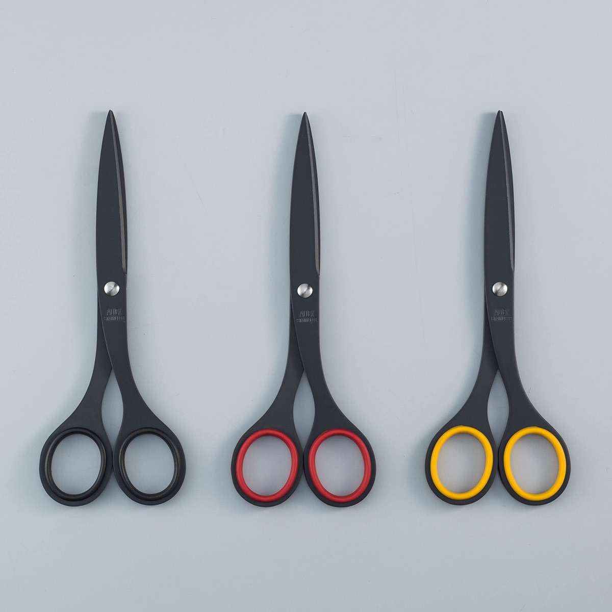 ALLEX Non-Stick Black Office Scissors 6.5" - Japanese All-Purpose Scissors for Desk, Home, and School Use, All-Metal Japanese Stainless Steel Design - Black - Made in Japan - Image 3