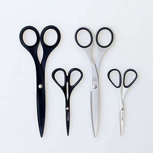 ALLEX Non-Stick Black Office Scissors 6.5" - Japanese All-Purpose Scissors for Desk, Home, and School Use, All-Metal Japanese Stainless Steel Design - Black - Made in Japan - Image 5